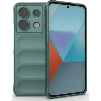 Pouzdro na mobilní telefon Rugg odolný gelový obal na Xiaomi Redmi Note 13 Pro 5G/Poco X6 5G - zelený