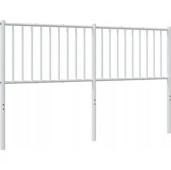 Čelo postele ocelové bílé 166x90 cm