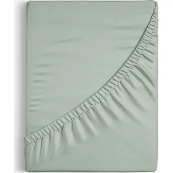 Prostěradlo Bavlněné napínací prostěradlo - šalvějově zelené 140 x 200 cm