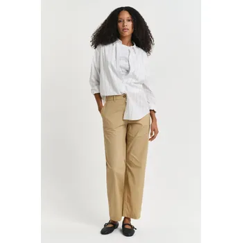 Dámské kalhoty KALHOTY GANT LIGHTWEIGHT CHINOS OAK BEIGE