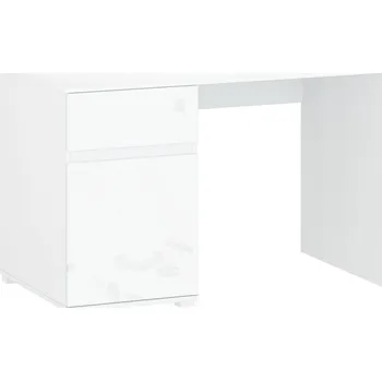 Psací stůl Psací stůl 1d1s/120 bílý lesk Lingo