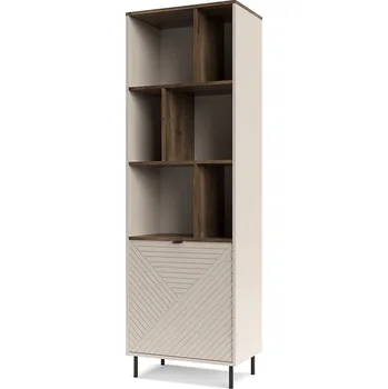 Knihovna Regál otevřený 1d [EO5] kašmír / dub castello Evo