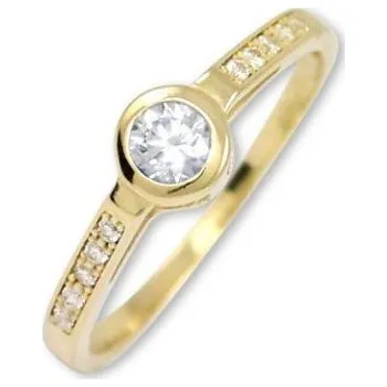 Prsten Prsten s 10 + 1 kameny 00568 63 / 2,05 g