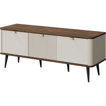 Televizní stolek Jurek TV stolek MARLY 14 Kombinace barev: kašmír/ořech