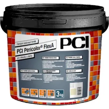 Spárovací hmota Hmota spárovací PCI Pericolor FlexA cementově šedá – 3 kg