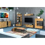 Obývací sestava I dub craft zlatý / antracit Santes