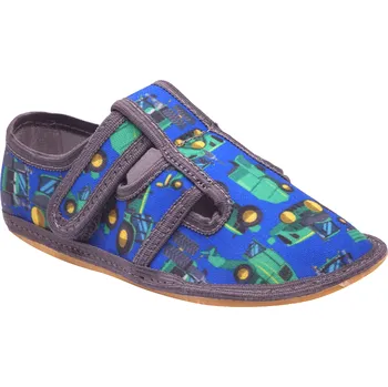 Chlapecké bačkory Dětská textilní barefoot obuv Bighorn MAHURY 5101 K Velikost: 24