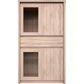 Knihovna Vitrína 2d2w1s dub sonoma Norton