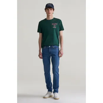 Pánské džíny DŽÍNY GANT EXTRA SLIM ACTIVE RECOVER JEANS MID BLUE