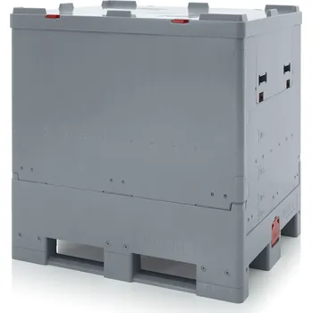 paleta Skládací IBC / Bag in Box System 120 x 100 x 125 cm - Stříbrošedá - IBC 1000 EK