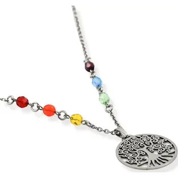 Náhrdelník Řetízek strom života duhový