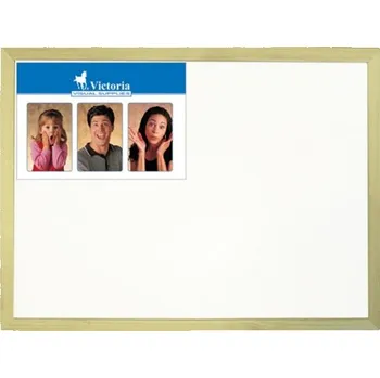 Venkovní dlažba Biela nemagnetická tabuľa v drevenom ráme, 40 x 60 cm