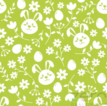 Jednorázové nádobí Ubrousky 'Daisy' 33 x 33 cm 3N (20 ks) - (Velikonoce) velikonoční zelené