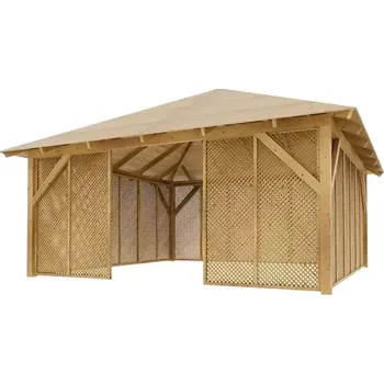 Pergola Dřevěná pergola Altán Kuba Maxi+Milano 490x490