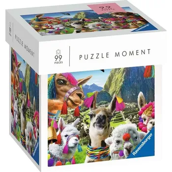 Puzzle Ravensburger Puzzle Moment – lama, 99 dílků
