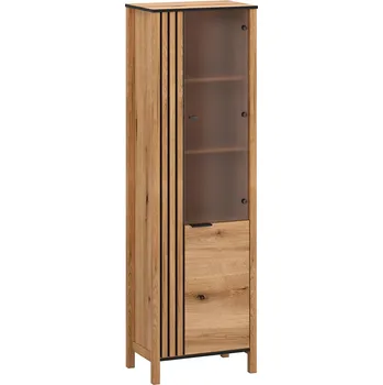 Knihovna Vitrína 1d1w (A2) dub evok Helix