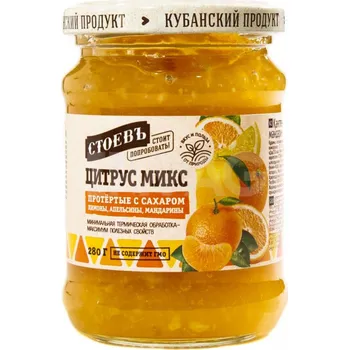 Citrus Mix protláčený s cukrem 280g Stoev
