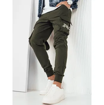 Pánské kalhoty Tmavě zelené cargo kalhoty UX4162 Velikost: 2XL