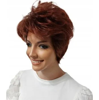 Paruka Paruka krátké syntetické vlasy kaštanová Mona