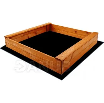Dřevěné pískoviště - 120x120 cm - impregnované - + geotextilie