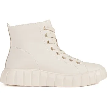 Dámské tenisky Kotníkové dámské smetanové tenisky na platformě GD-XF-90BE Velikost: 36