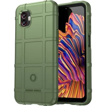 Pouzdro na mobilní telefon Rugged odolný gelový obal na Samsung Galaxy Xcover 6 Pro - zelené