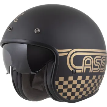 Helma na motorku Přilba Oxygen 2.0 Rondo, CASSIDA (černá matná/zlatá) 2026 (Velikost: XS (53 až 54 cm))