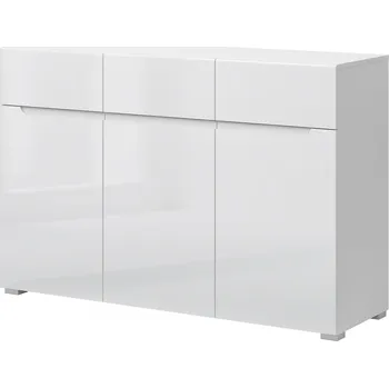 Komoda Komoda 3d3s bílý lesk Yolk