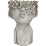 Clayre & Eef - Cementový květináč FRIENDLY KISS 6TE0327S