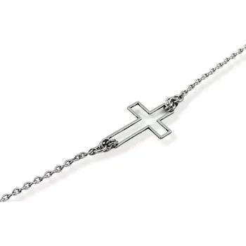 Náramek Řetízek na nohu s křížkem