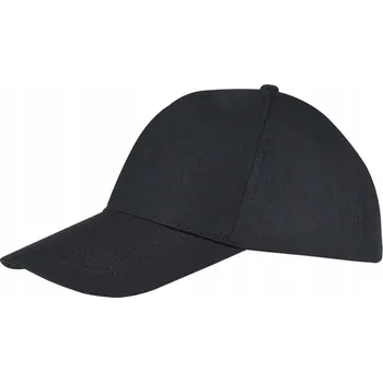 Kšiltovka KŠILTOVKA Baseballová BAVLNA 5-panelová SOL'S 88119 ČERNÁ