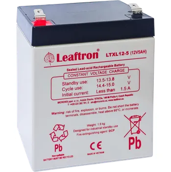 Záložní baterie akumulátor Leaftron LTXL12-5 T2 (12V/5Ah)