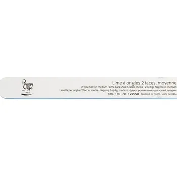 PEGGY SAGE_2-Way Nail File Střední oboustranný pilník na nehty 180/180 White