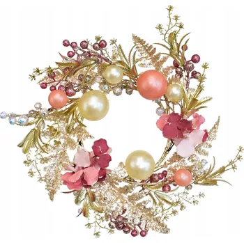 Obraz Růžový perleťový věnec pro romantické chvíle Ø35 cm