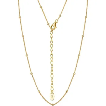 Řetízek Majya Stříbrný řetízek DANNY 55+5 cm | šířka 2 mm pozlacený Ag/; ≤2,74 g 11580