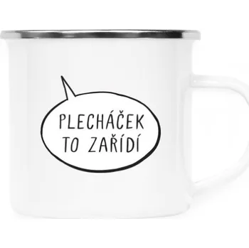 Plecháček - nerezový lem s potiskem Plecháček to zařídí