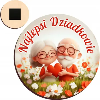 Obraz Dárek ke Dni prarodičů, krásný magnet dárek pro babičku a dědečka