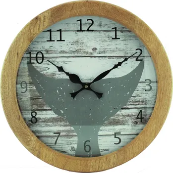 Hodiny SEA Club Nástěnné hodiny velrybí ocas průměr 30,5 cm