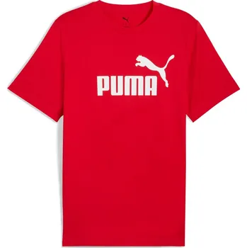 Pánské tričko Pánské Tričko s krátkým rukávem PUMA ESS NO. 1 LOGO TEE 68253211 – Červená XL