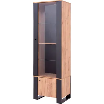 Knihovna Vitrína 1d1w dub craft zlatý Wood