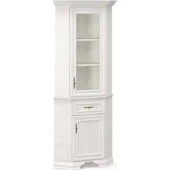 Knihovna Vitrína rohová 1w borovice anderson Irys