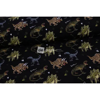 Počesaná teplákovina - Dinosauři na černé