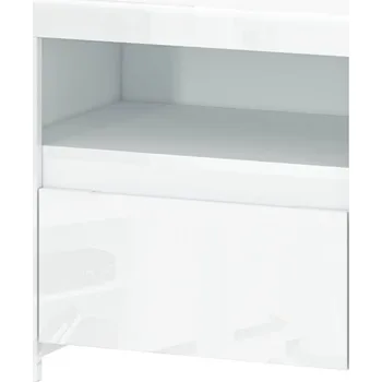 Noční stolek Noční stolek 1s bílý lesk Lingo