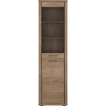 Knihovna Mebel Bos Cordan Vitrína 1d1w Dub Lefkas