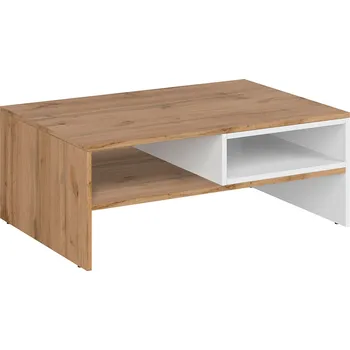 Konferenční stolek Konferenční stolek 90 bílý / dub wotan Vigo