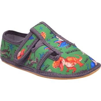 Chlapecké bačkory Dětská textilní barefoot obuv Bighorn MAHURY 5101 J Velikost: 26