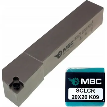 Pracovní nůž Soustružnický Nůž SCLCR 2020 K09 MBC , břitová destička CCMT 09T3