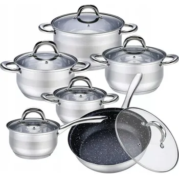 Hrnec Sada hrnců KlönBerg PREMIUM SWISS nerezová ocel 12 ks.