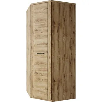 Šatní skříň Rohová skříň jednodveřová Doorset Dub navarra