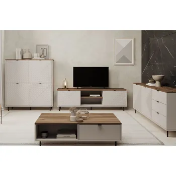 Obývací stěna Obývací sestava I kašmír / dub castello Evo